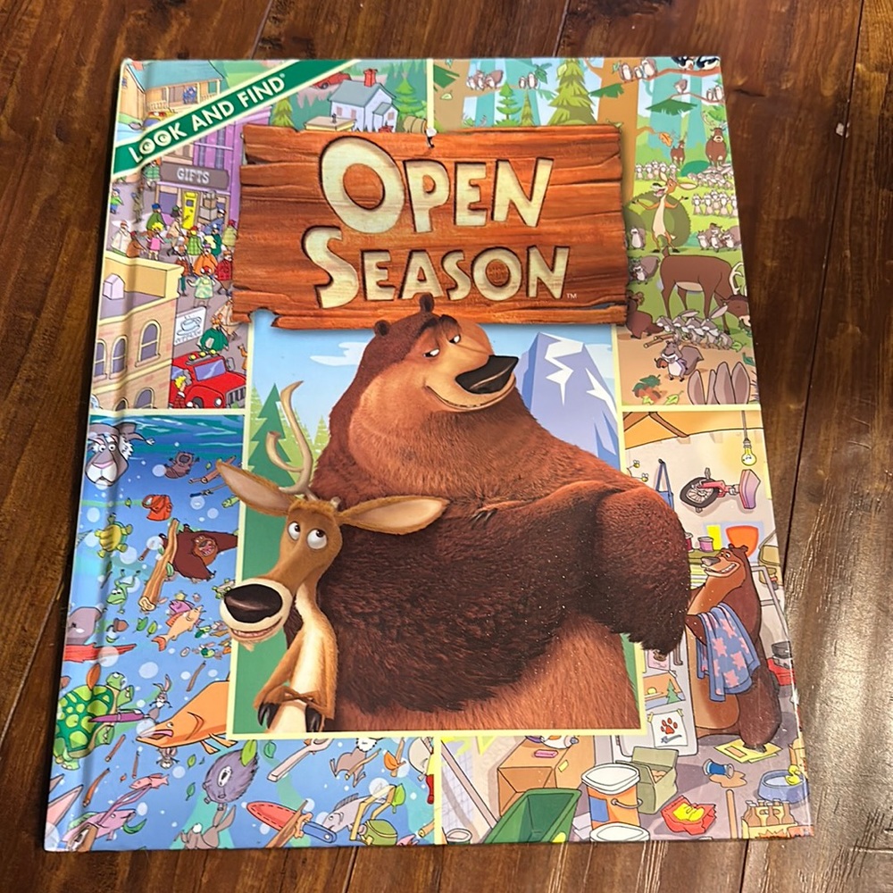 Rare Open Season Look and Find Hardcover Book 2006 Sony Boog Elliot HTF